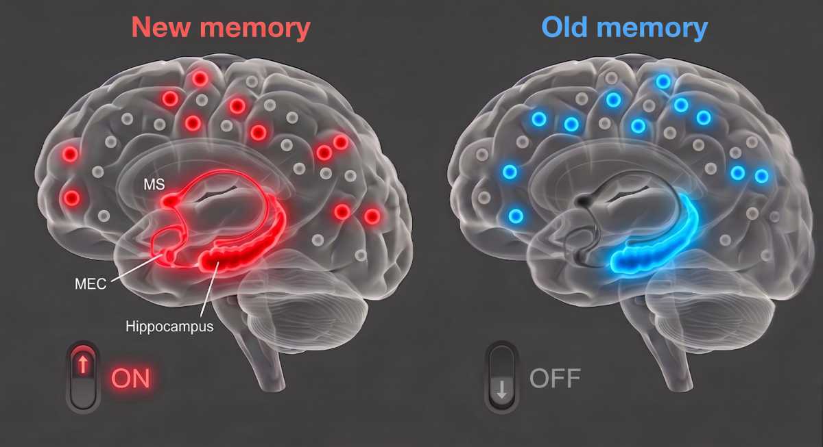 How the Brain Switches Between Older and Newer Memories
