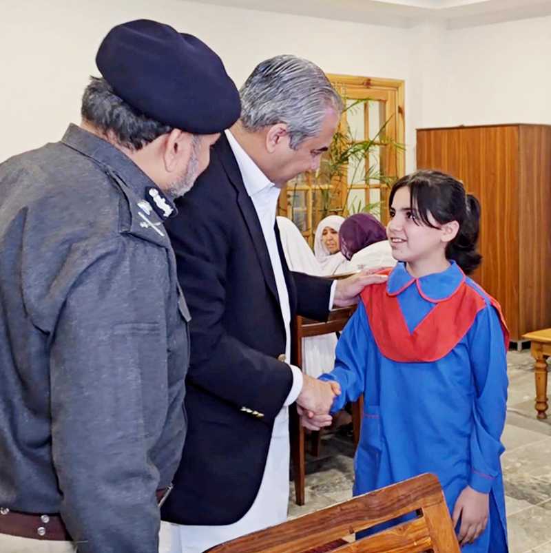 Interior Minister Meets Families of Martyred Police