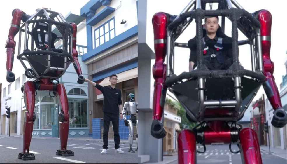 China Launches World's First Transforming Robot with Pilot Cockpit