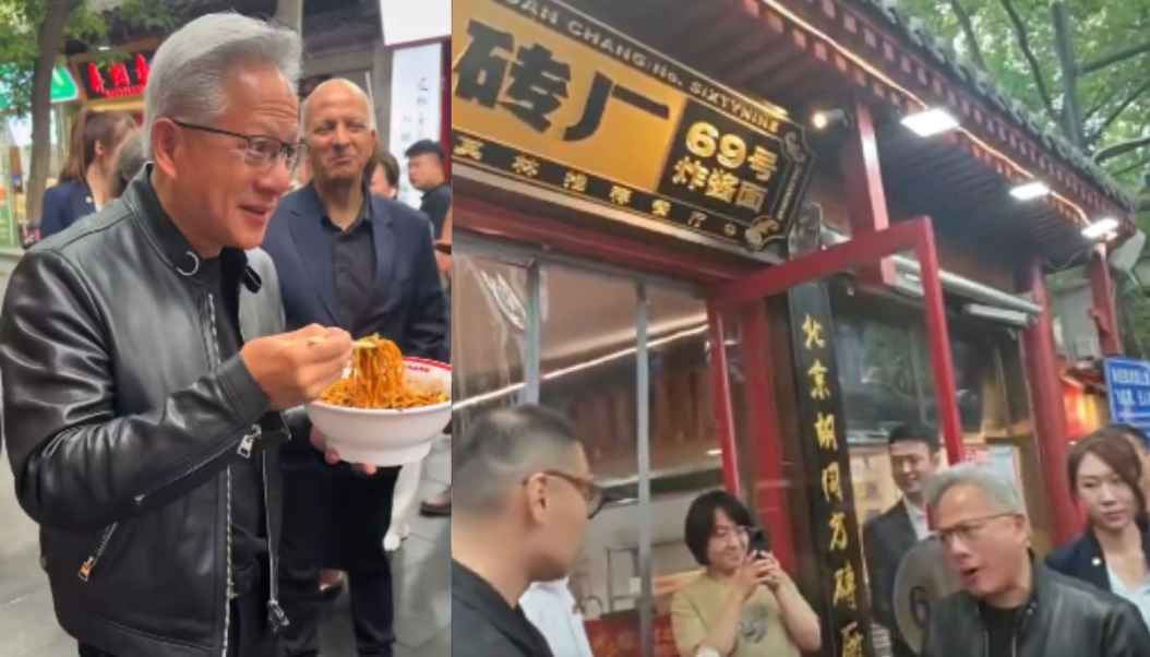Jensen Huang's Beijing street food moment goes viral amid Trump-Xi 2026 summit