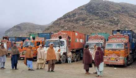 Transporters Protest Over Vehicles Stranded in Afghanistan