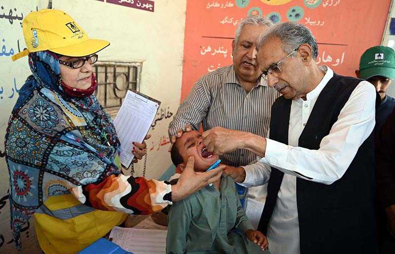 Special Assistant Administers Anti-Polio Drops at Sindh Campaign Inauguration