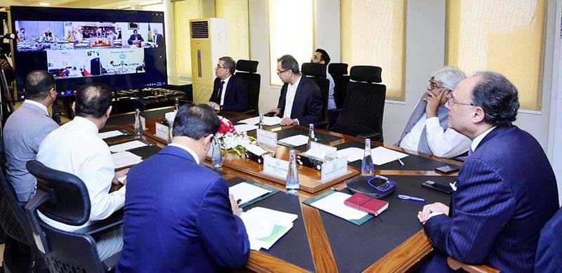 Senator Muhammad Aurangzeb Holds Virtual Meeting with Provincial Finance Ministers to Discuss Economic Issues and Fiscal Policies