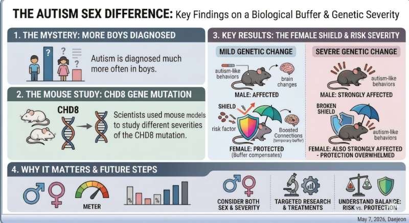 Strong Genetic Mutation Overrides Female Protective Effects in Autism, Researchers Discover