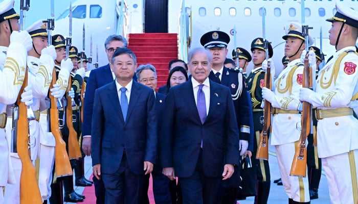 PM Shehbaz Arrives in Beijing for High-Level Talks with Chinese Leadership