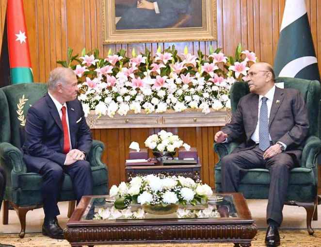 President Zardari Extends Warm Wishes to Jordan’s King Abdullah II on Independence Day