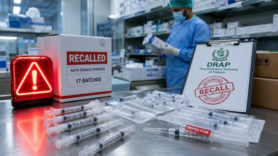 DRAP Recalls 17 Auto-Disable Syringe Batches Over Reuse Safety Failures