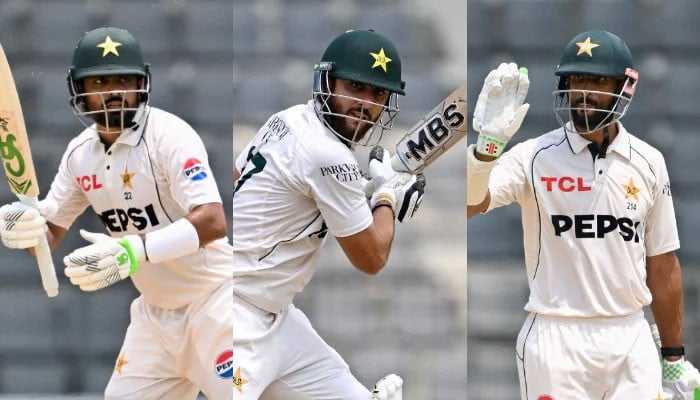 Pakistan Skipper Shan Masood and Star Batsmen Babar Azam, Salman Agha Rise in Latest ICC Test Rankings