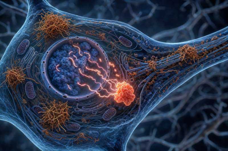 Inside Alzheimer's Neurons, Tau Protein May Trigger Genetic Chain Reaction Leading to Cell Death