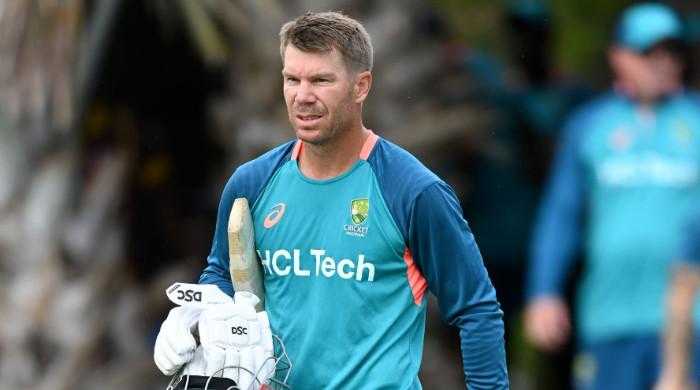 David Warner reacts to Arafat Minhas' ODI debut against Australia