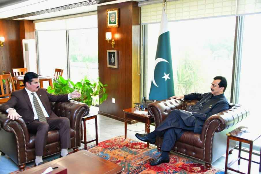 Governor Kundi Meets Senate Chairman to Address KP Challenges and Wheat Supply Issues