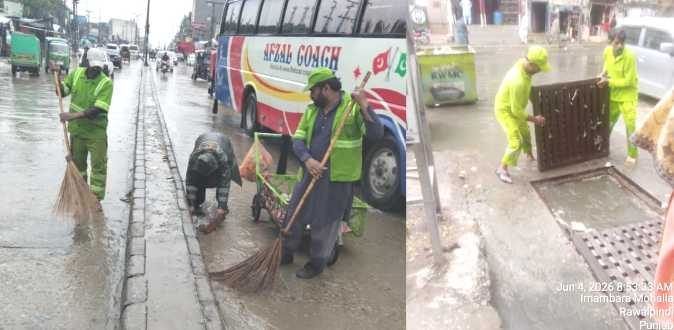 RWMC Continues Cleanliness Drive Amid Rainy Weather