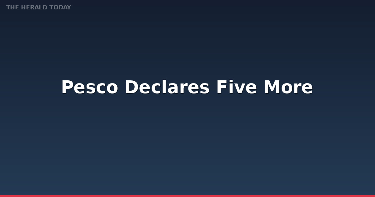 PESCO Declares Five More Feeders Load-Shedding Free Post-Operation