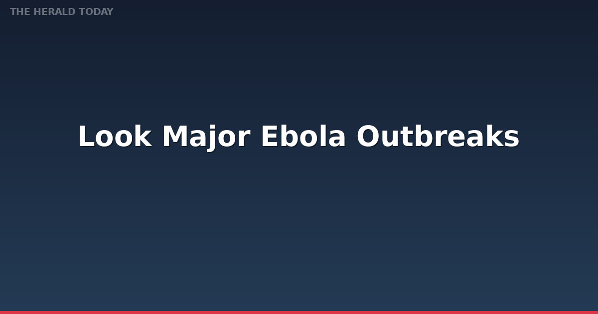 A look at major Ebola outbreaks and when the disease was first identified