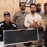 YouTuber Rajab Butt Arrested in Lahore for Displaying Weapons and Illegally Keeping Lion Cub