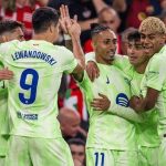 Barcelona’s season ends in victory; Lewandowski scores twice
