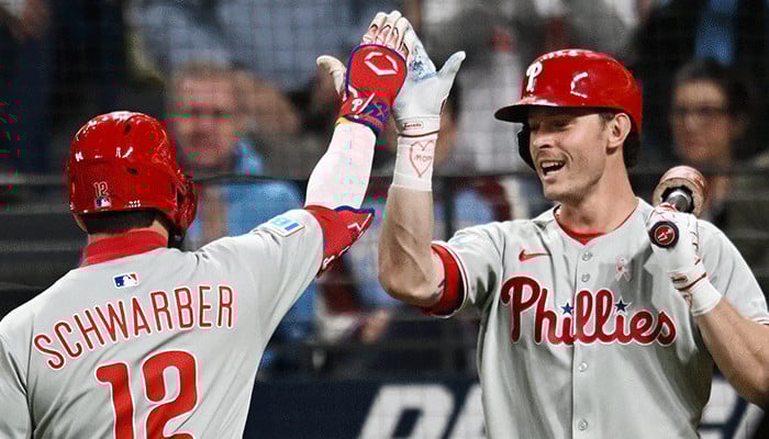 Phillies Triumph Over Guardians Thanks to Kyle Schwarber’s Two Homers