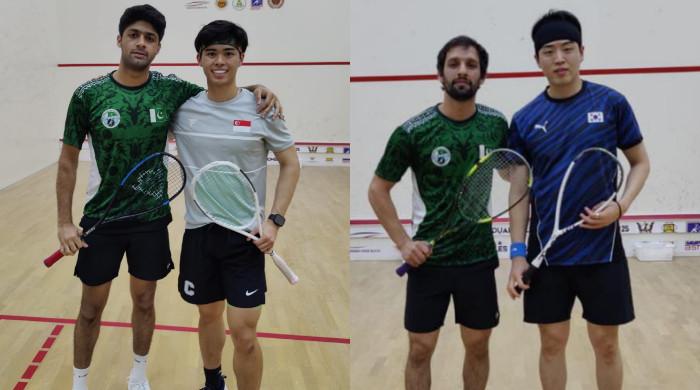 Asian Squash Championships: Noor Zaman, Nasir Iqbal Reach Pre-Quarters