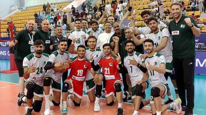Pakistan tops group, defeats Chinese Taipei in AVC Volleyball Nations Cup