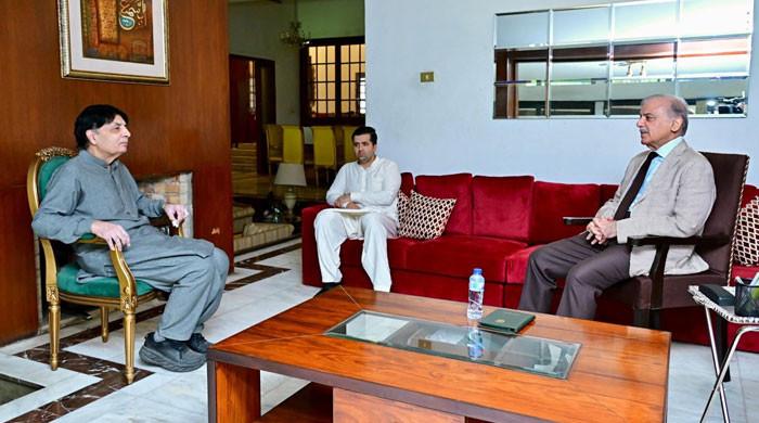 Shehbaz Sharif, Nisar Ali Khan talk national issues