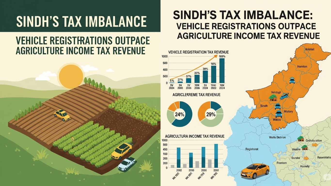 Sindh's Tax Imbalance: Vehicle Registrations Outpace Agriculture Income Tax Revenue