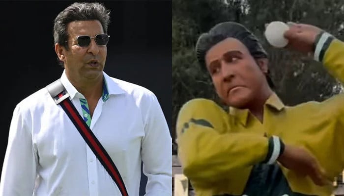 Wasim Akram addresses the viral statue unveiled at Niaz Stadium, Hyderabad