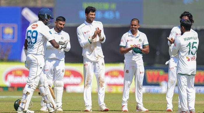 Watch: Bangladesh Players Honor Retiring Angelo Mathews with Guard of Honour