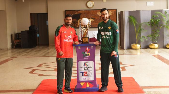 Pakistan, Bangladesh T20I series trophy revealed