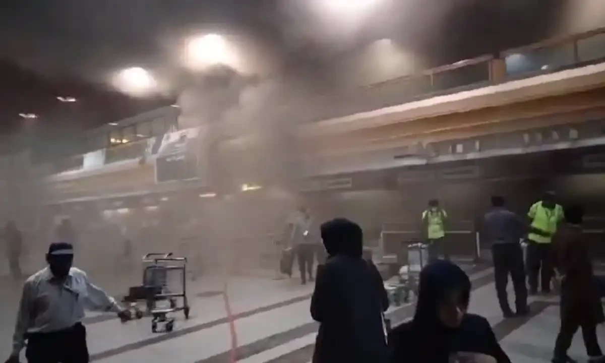 Massive Fire Erupts in Lahore Airport Cargo Area, Sparks Major Emergency Response