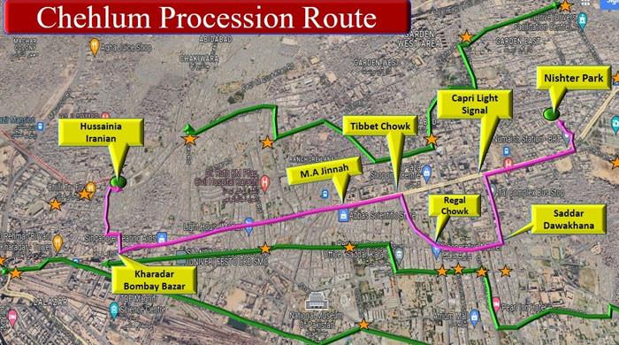 Chehlum Procession: Karachi traffic advisory issued