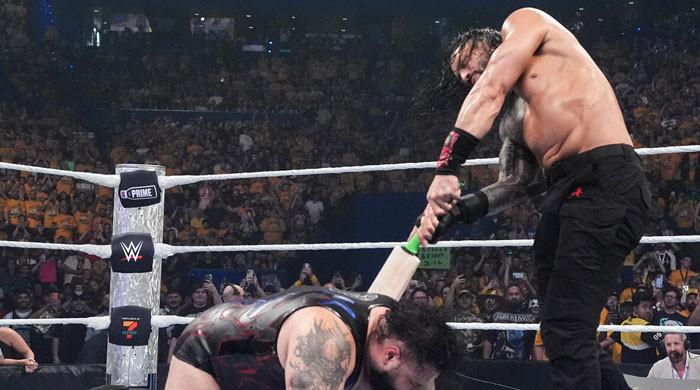 WWE Crown Jewel: Roman Reigns Assaults Reed with Cricket Bat, Watch!