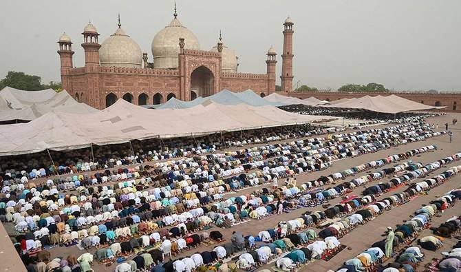 People gathered for Eid ul-Fitr prayers across Pakistan, celebrating the end of Ramadan.