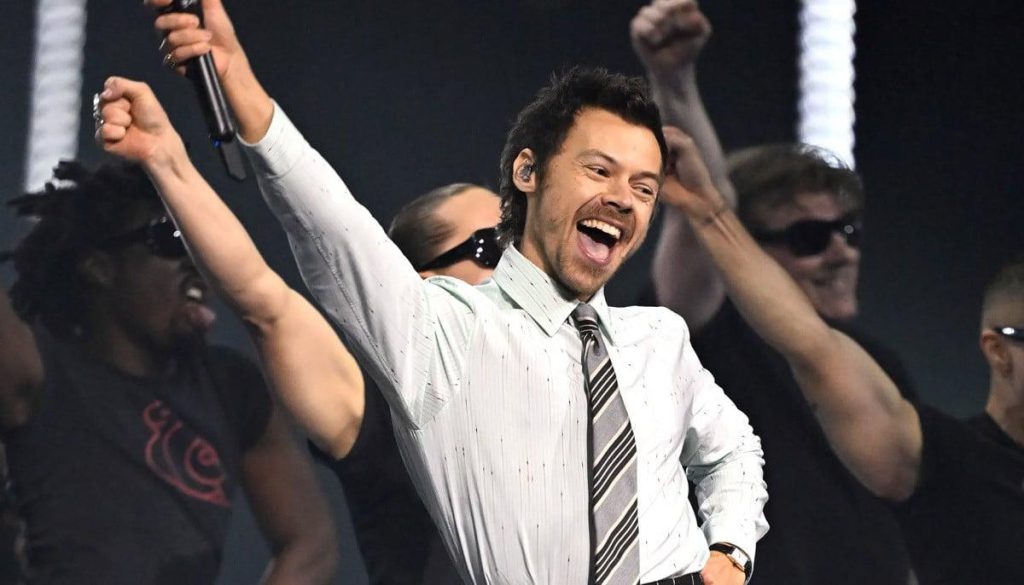 Harry Styles seen departing New York City after his Saturday Night Live appearance.