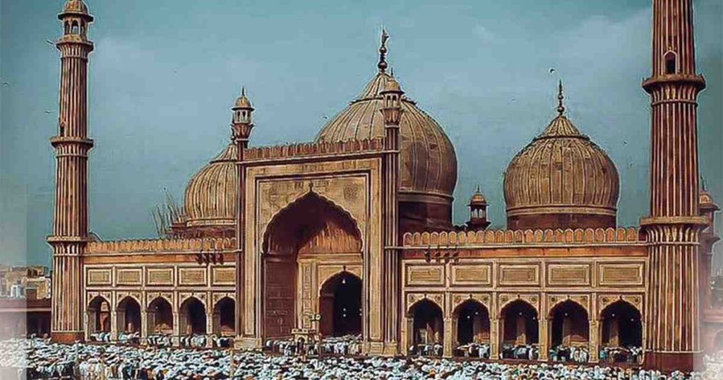Large crowds gather for morning prayers as India celebrates Eid al-Fitr with national fervor.
