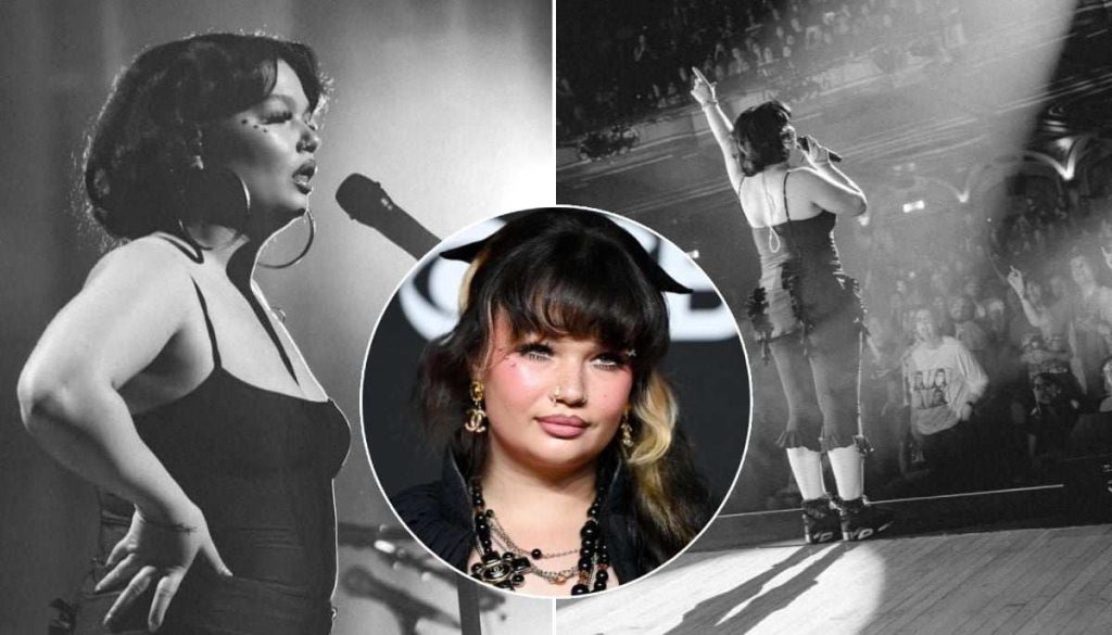 Lola Young performing live on stage at the Orpheum Theatre