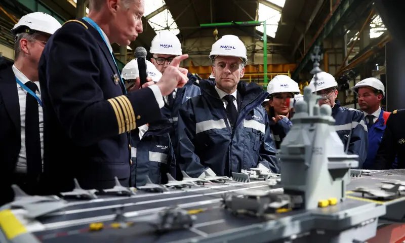Macron Names New Nuclear Aircraft Carrier France Libre