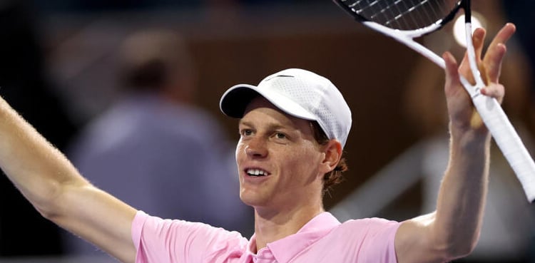 Sinner overpowers Lehecka to win Miami Open