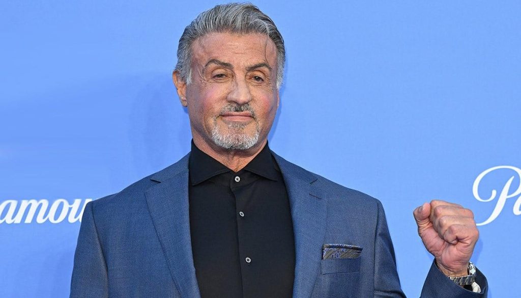 Sylvester Stallone pictured, reportedly directing a Quentin Tarantino series.